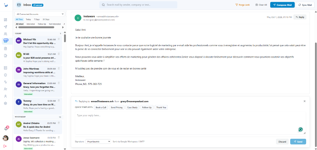 Maven Mailer Master Shared Inbox